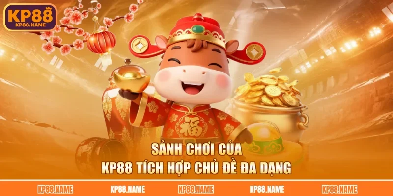 Sảnh chơi của KP88 tích hợp chủ đề đa dạng